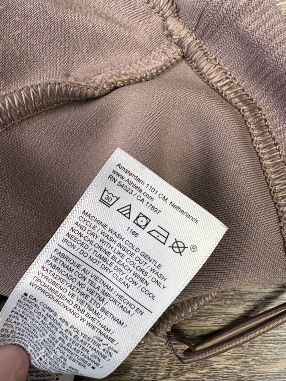 Athleta Seasoft Rib Quarter-Zip Popover Pullover Taupe Brown Size XL - Picture 8 of 10